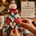 thumbnail image 3 of DIY Quilted Christmas Tree Kit, Handmade Christmas Tree Craft Kit, 3D Fabric Patchwork Christmas Quilt Tabletop Christmas Decorations, Holiday Home Decor Christmas Gift for All Ages, 3 of 8