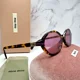 thumbnail image 4 of New MIU MIU Sunglasses Brown Tortoise Skinny Round Gold Metal Logo Authentic, 4 of 6