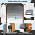 thumbnail image 4 of Resenkos Canopy, Gazebo Tent, Outdoor Canopies,10 x 12 FT Outdoor Retractable Pergola with Retractable Canopy for Patio-Gray, 4 of 7