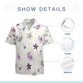 thumbnail image 7 of High Quality Hawaiian Shirts for Men Short Sleeve Aloha Beach Shirt Floral Summer Casual Button Down Shirts Blouses 4EAUPO, 7 of 7