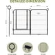 thumbnail image 2 of 8 - pack modular garden fence panels - 40 pulgada high, rust - resistant metal privacy barrier snap - on connectors, freestanding y expandable outdoor screen pool, yard, patio, flower cama, y..., 2 of 5