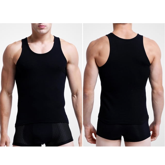 Aqestyerly Gilet de Sport Sans Manches à Col Rond Serré Mode Décontractée pour Hommes