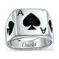 thumbnail image 5 of Bling Jewelry Mens Lucky Las Vegas Gambler Ace of Spade Signet Ring .925 Sterling Silver, 5 of 5