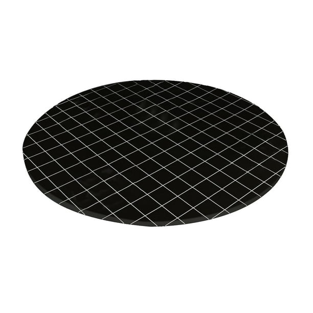 Mantel Decoración Impermeable Cubierta de de cena Prueba de polvo Negro 80cm Sunnimix Mantel elástico redondo