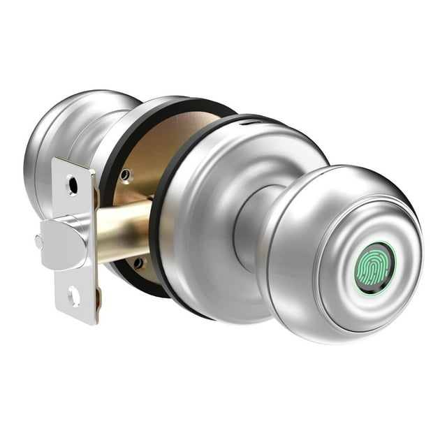 Door Lock, Tuya High Security Easy Install Cylindrical Electronic Self Locking Keyless Digital Smart Door Knob Lock ,Easy to Install