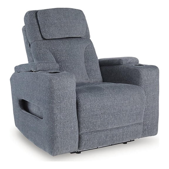 Signature Design by Ashley RiverTest Gray Power Recliner