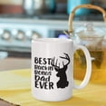 thumbnail image 3 of Stepdad Mug Best Buckin Bonus Dad Funny Deer Hunting Pun for Fathers Day Idea for Step Dad From Stepchildren 11 or 15 oz White Ceramic Coffee Cup for Men Christmas Birthday Anniversary, 3 of 8