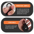 thumbnail image 2 of JUNWELL 2Pcs Dog Poop Bag Holders Portable Pet Trash Bag Clips Silicone Waste Bag Carriers, 2 of 7