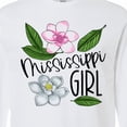 thumbnail image 4 of Inktastic Mississippi Girl Magnolia Flowers and Leaves Long Sleeve T-Shirt, 4 of 5