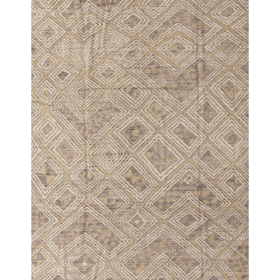 Ahgly Company Indoor Rectangle Abstract Dark Almond Brown Abstract Area Rugs, 2' x 5'