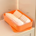 thumbnail image 1 of Stackable Plastic Sock Storage Box Clothes Storage Drawer Organizer for Shelves Drawers Laundry Room, 1 of 5