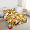 thumbnail image 3 of Feelyou Sugar Halloween Ghost Bedding Comforter Set for Child, Funny Pumpkin Spider Web Twin Comforter Sets, Cartoon Rustic Flower Reversible Bedding Set, Super Cozy Room Decor, 2 Pieces, 3 of 8