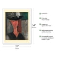 thumbnail image 2 of Portrait of Madam Pompadour - From an Original Color Painting by Amedeo Modigliani c.1915 - Fine Art Matte Paper Print (Unframed) 11x14in, 2 of 4