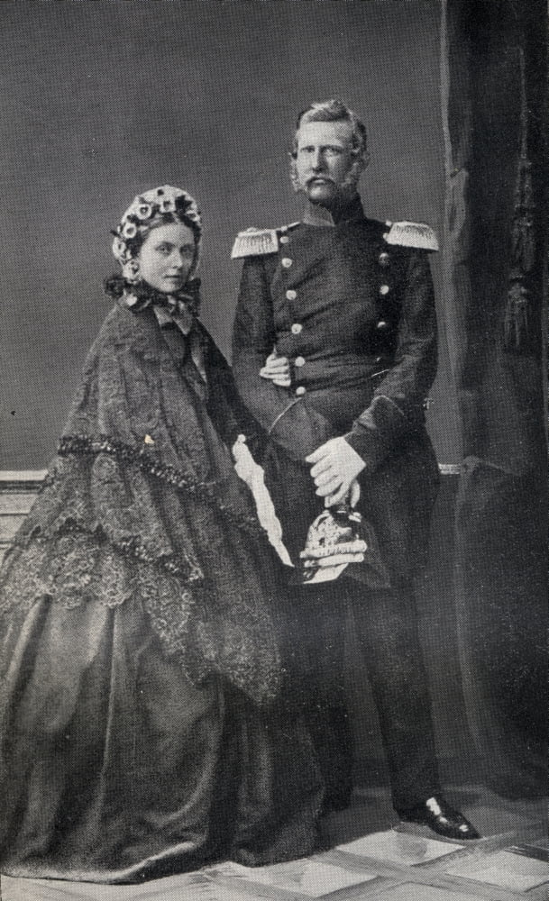 Crown Prince Frederick Prince Of Prussia Father Of Kaiser Wilhelm Ii 1830-1888 And The Empress Frederick Daughter Of Queen Victoria And Mother Of Kaiser Wilhelm Ii 1840-1901 Canvas Art - Ken Welsh De