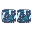 thumbnail image 7 of Disketp 2 Piece Alpaca Astronaut In Space Pattern Windshield Sunshades,Folding Windshield Sun Shade For Car Suv Trucks Sedan,Blocks Uv Rays Sun Visor Protector-Small, 7 of 7