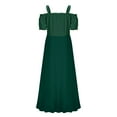thumbnail image 5 of QATAINLAV Womens Lantern Sleeve Off Shoulder Corset Dress Ruffle Flowy Hem Renaissance Dresses Halloween Costumes, Green, L, 5 of 7