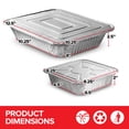 thumbnail image 3 of Sartenes desechables de aluminio para tu hogar con tapas (juego de 20), 3 of 7