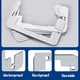 thumbnail image 3 of 20 Piezas Espaciador de Placa de Pared - Placas Niveladoras de Dispositivo de Ajuste Al de Metal - Espaciadores de Receptáculo Nivelador de Cuñas para Fijar, 3 of 5
