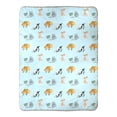 thumbnail image 1 of Cats Sherpa Blanket - (Blue), 1 of 4