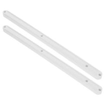 Beaupretty 2Pcs White Plastic Side Mount Drawer Slides Easy Install Drawer Replacement Parts