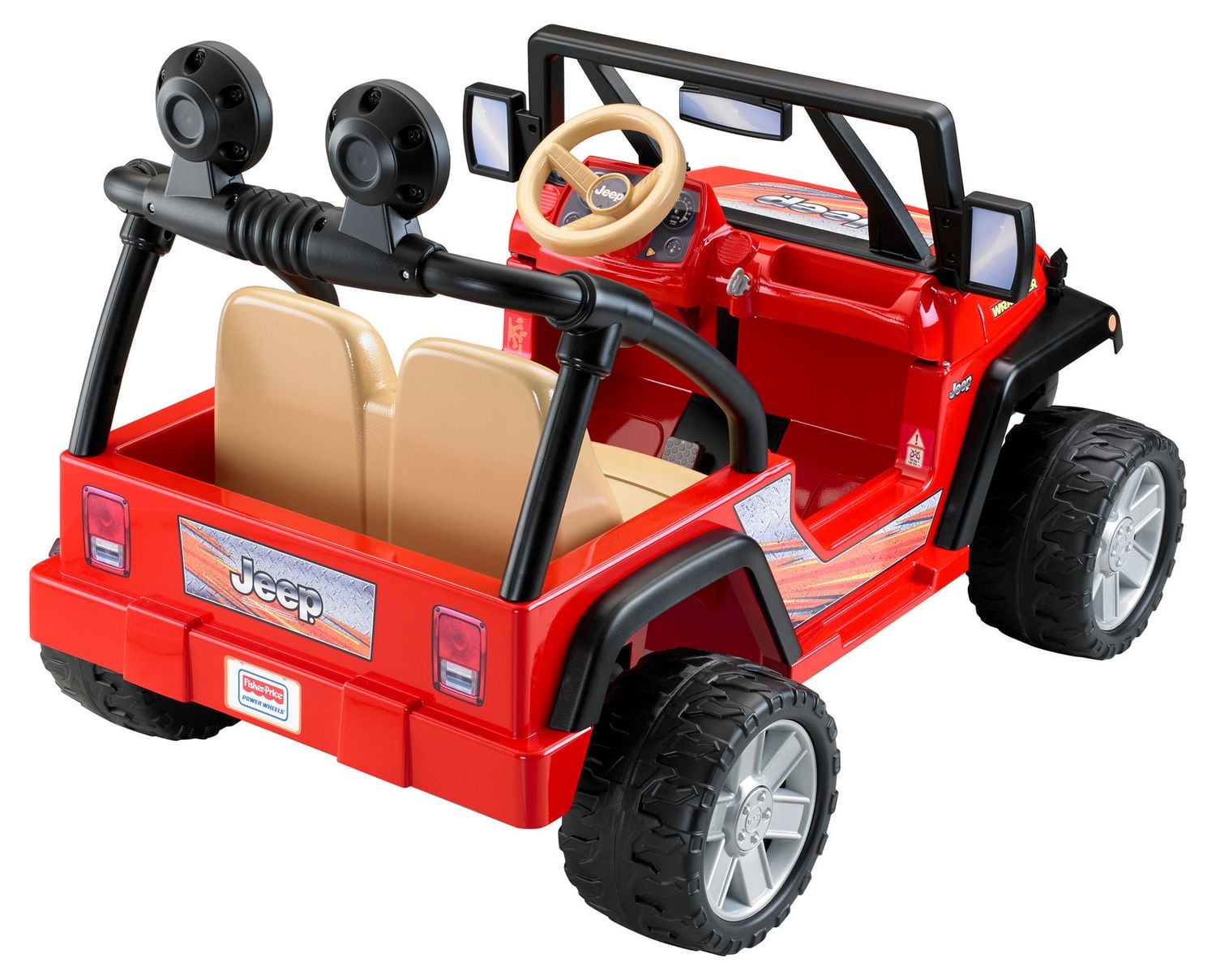 Jeep Wrangler Power Wheels - rouge et noir