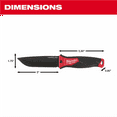 thumbnail image 2 of Milwaukee Tool 5" HARDLINE Fixed Blade Knife, 2 of 8