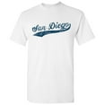 thumbnail image 2 of UGP Campus Apparel San Diego City Baseball Script Basic Cotton T-Shirt - Medium - White, 2 of 6
