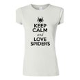 thumbnail image 1 of Junior Keep Calm And Love Spiders Web Insects Lover T-Shirt Tee, 1 of 2