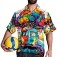 thumbnail image 4 of Mind car Men's Casual Spread Collar Hawaiian Short Sleeve Button Down Summer Beach Tops, 4 of 6