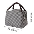 thumbnail image 4 of Kyusrd Lunch Box Insulated Reusable Portable Stripe oxford clothLunch Bag With Zipper and Hand Held Leakproof cooler Bag for Work Lunches Outdoor Picnics Lunch Box for Women Men, 4 of 9