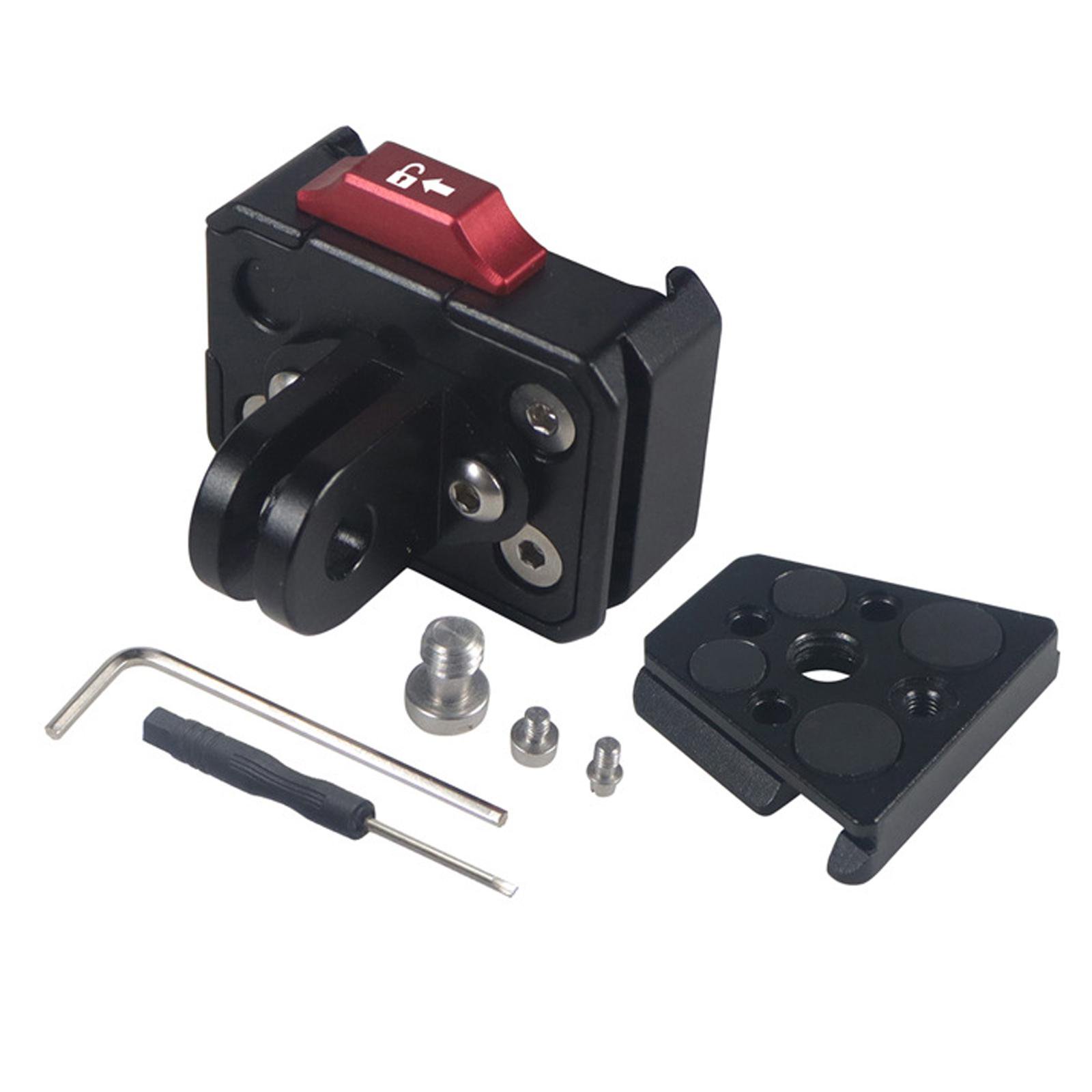 Quick Release Clamp Plate Replace Accs Mounting Clip for Monopod Slr Tripod Two Bit Quick Mount