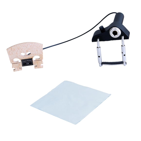 Fiocias Portable Piezo Pickup for [unclear], Microphone Pickup with Sound Reproduction, Piezoelectric Pickup -16 with External