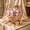 B, variant on Natural Hand Woven Rattan Carriage Basket with Hood, Vintage Wicker Doll Pram Style Storage Trolley for Home Floral Display Boho Wedding Decor Photo Prop