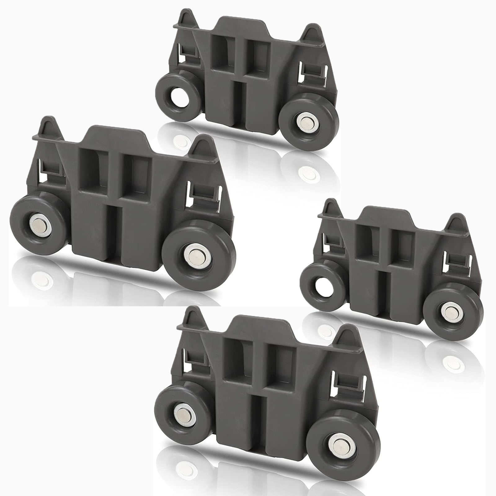 AMI PARTS W10195417 W10195417V Lower Wheels Dishwasher Dish Rack Wheel for Whirlpool WPW10195417VP