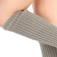 thumbnail image 6 of Koiauber Knitted Stirrup Leg Warmers Women Yoga Socks Over Knee Ribbed Winter Leg Warmers, 6 of 8