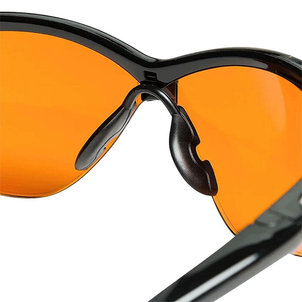 Jackson Safety Glasses Anti Scratch Coating Blue Shield Lens Black Frame