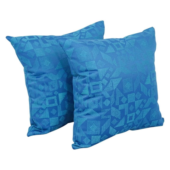 17-inch Jacquard Throw Pillows with Inserts (Set of 2) 9910-S2-ID-117