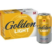 Michelob Golden American Light Lager Beer 12 pack 12 fl oz Aluminum Cans 4.1% ABV