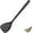 Black, variant on U-Taste 600ºF Heat Resistant Wok Spatula: 13.76" Long, 3.63" Wide Silicone Cooking Utensils with Flexible Edge & Sturdy Core, for Kitchen Stir Fry, Serving, Scoop, Non-Stick Pan, Carbon Steel (Black)