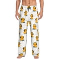 thumbnail image 1 of Balery Cute Duck With Headphone Pantalones de pijama para hombre, pijama ultraligero, pantalón de descanso-Medium, 1 of 6