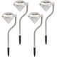 thumbnail image 3 of FloreceBien Lámpara solar para jardín exterior, 4 x luces solares de jardín con forma de diamante Luces solares para exterior impermeables para balcón, jardinera, jardineras y decoración de terraza, 3 of 7