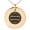 Rose, variant on Stainless Steel Miura Samurai Crest Engraved Small Medallion Circle Charm Pendant Necklace