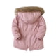 thumbnail image 4 of Abrigo De Invierno Para Niños Pequeños Chaquetas De Abrigo Para Niñas Chaquetas Gruesas Chaquetas Con Capucha De Lana Chaqueta Con Cremallera Chaqueta Rosa Odeerbi  LM103-4602, 4 of 9