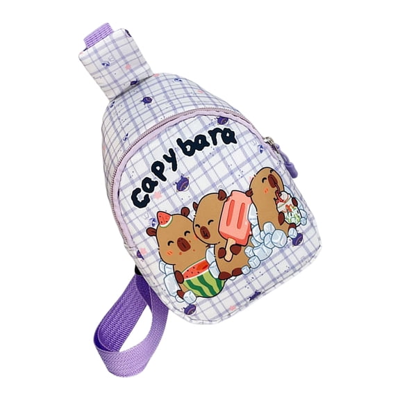 Slings Bag for Kids,Cartoon Capybara Slings Backpack,Small Travel Bag Daypack,Lovely Chest Bag Fannys Pack for Hiking