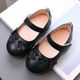 thumbnail image 2 of BOBOGOJP Toddler/Little Girl Mary Jane Dress Shoes Casual Slip on Ballet Flat (Black,7), 2 of 5
