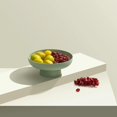 thumbnail image 2 of onefitow Fruit bowl Fruit Basket Multifunctional Drain Fruit Snack Cake Storage Rack Living Room Dining Table Fruit Stand (green), 2 of 8