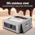 thumbnail image 5 of Acekid Chocolate Tempering Machine - 4.12 QT*2 Tanks, TEMP Control 86~176℉, 1500W Stainless Steel Electric Commercial Food Warmer, 5 of 7
