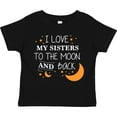 thumbnail image 3 of Inktastic I Love My Sisters to the Moon and Back Boys or Girls Toddler T-Shirt, 3 of 5