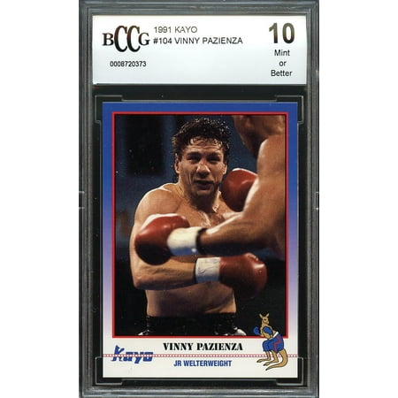 - 1991 kayo #104 VINNY PAZIENZA (bleed for this) boxing BGS BCCG 10