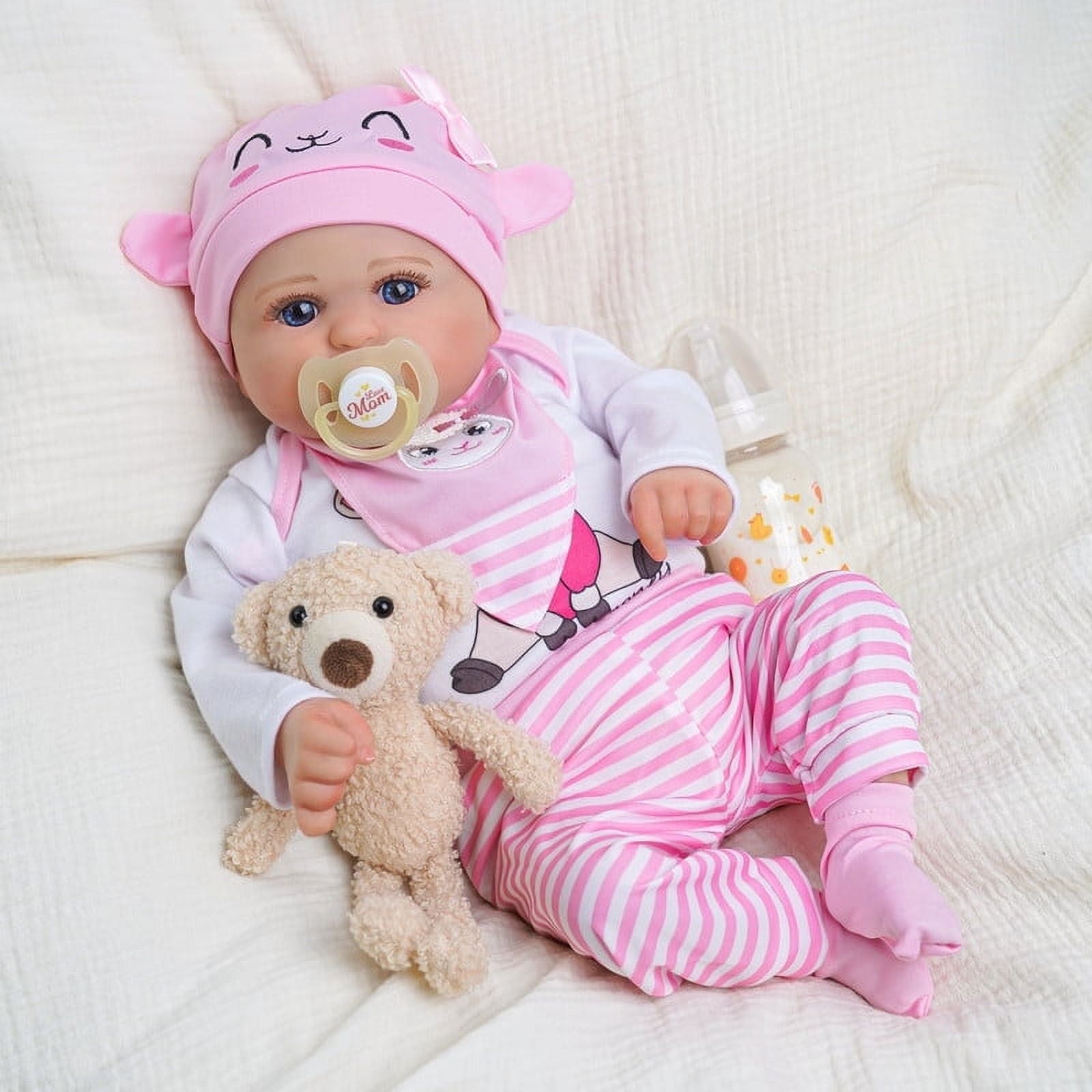 BABESIDE 20 Inch Bailyn Cutest Reborn Baby Doll Kitten Girl with